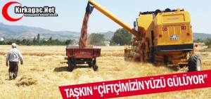 çiftçinin yüzü gülüyor